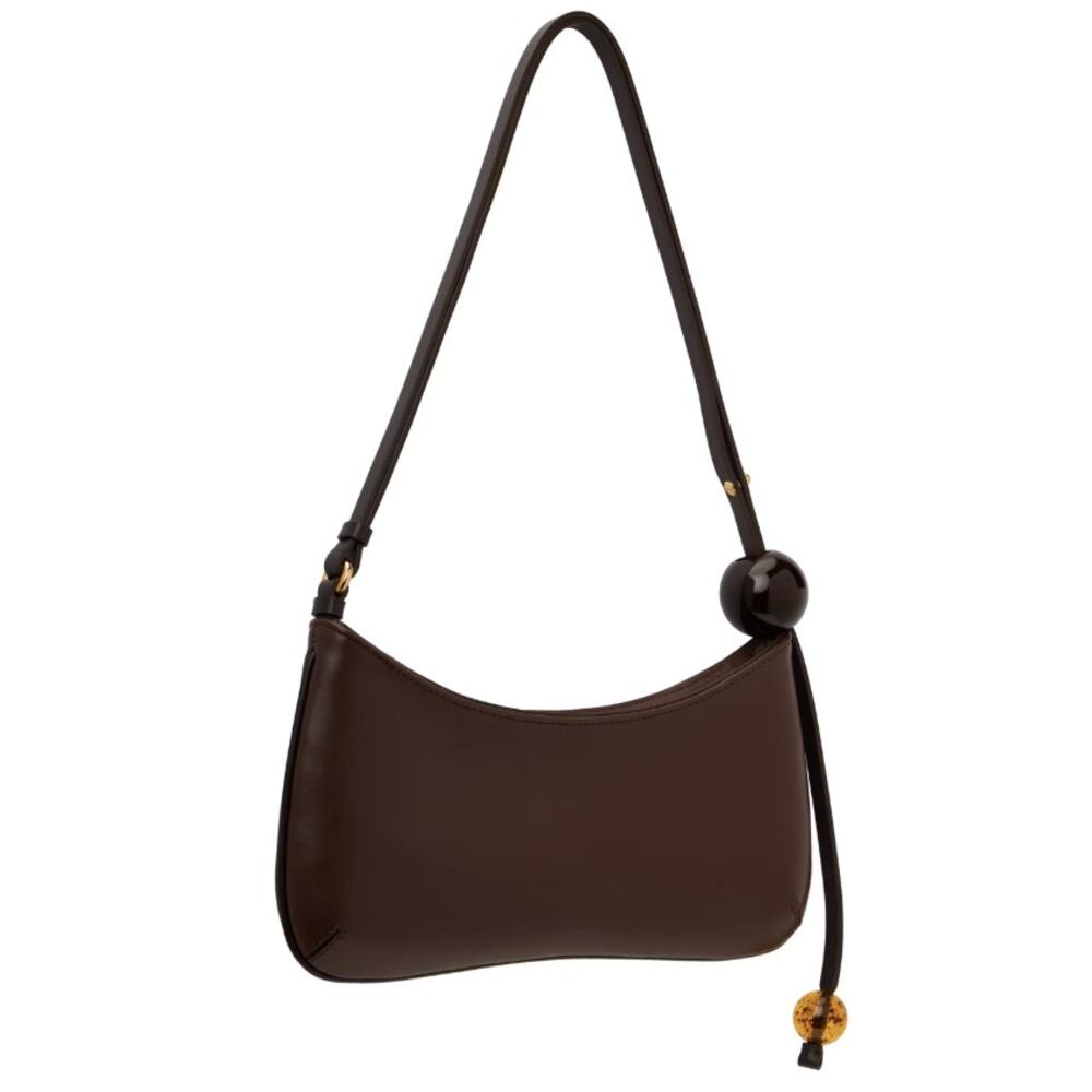 NEW JACQUEMUS BROWN LEATHER SPHERE MINI SHOULDER BAG NWT AUTHENTIC! - Picture 5 of 7